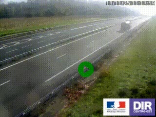 Webcam autoroute sur l'A77 à hauteur de Pouilly-sur-Loire en direction de Nevers