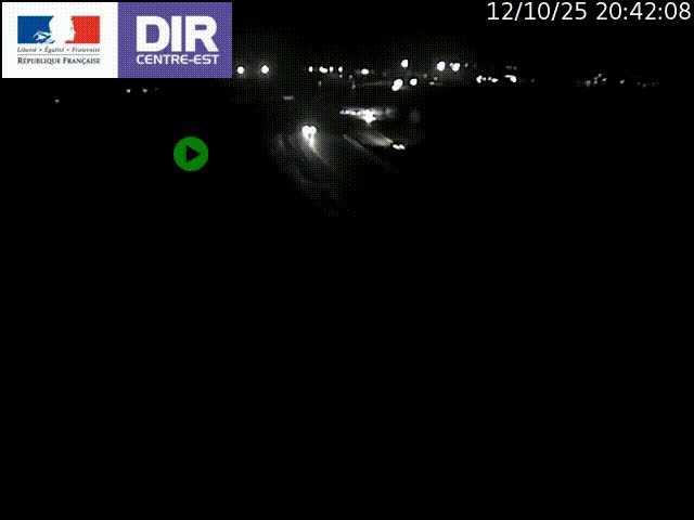 Webcam sur le contournement de Valence, sur la Nationale 7, caméra orientée vers Lyon