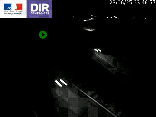 Webcam sur le contournement de Valence, sur la Nationale 7, caméra orientée vers Lyon