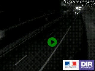 Caméra autoroutière sur l'A47 à hauteur de Givors, a proximité de Lyon. La webcam est orientée vers Lyon