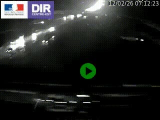 Webcam traffic à Grenoble-sud sur l'autoroute A480. Vue orientée vers l'entrée et la sortie de Grenoble