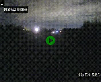 Webcam autoroute A150 à hauteur de La Vaupalière en périphérie de Rouen. Vue orientée vers Rouen