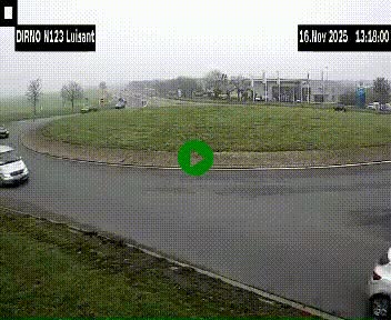 Webcam en périphérie de Chartres sur la N123, à hauteur de Luisant. Vue orientée vers Chartres