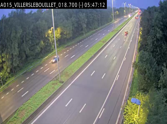 Webcam autoroute Belgique - Villers-le-Bouillet - E42 direction Liège - BK 18.7