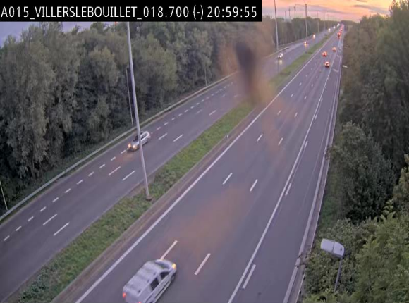 Webcam autoroute Belgique - Villers-le-Bouillet - E42 direction Liège - BK 18.7