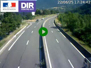 Caméra sur la Nationale 90 (N90) à La Léchère, en direction et à proximité d'Albertville