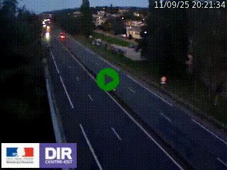Webcam routière à Le Chambon-Feugerolles sur la RN88 entre Firminy et Saint-Etienne