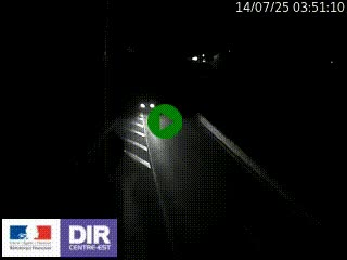Caméra autoroute sur A6 - Valvert, près de Lyon, en direction de Paris, à hauteur de la sortie 36 Porte du Valvert