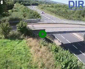 Webcam sur A84 à hauteur de Pont-Farcy, au niveau du pont autoroutier sur la Vire, au sud de Saint-Lô