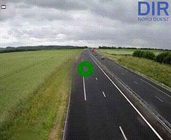 Webcam sur A84 à hauteur de l'échangeur de Poilley avec la N175, au sud d'Avranches
