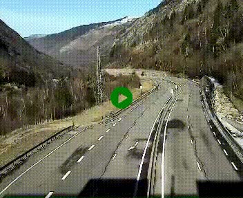 Webcam Porté-Puymorens sur N320, en direction de Pas de la Casa (Andorre)