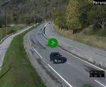 Webcam Ax-les-Thermes sur N20, en direction d'Andorre