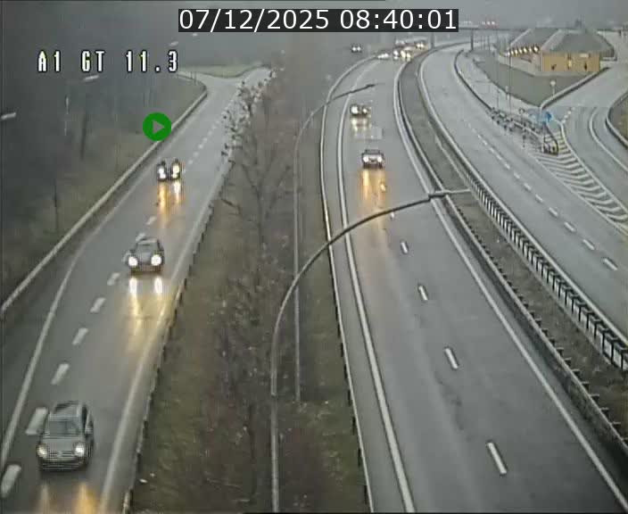 Traffic live webcam Luxembourg Senningerberg - A1 direction Allemagne - BK 11.3