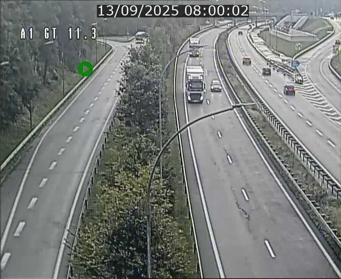 Traffic live webcam Luxembourg Senningerberg - A1 direction Allemagne - BK 11.3