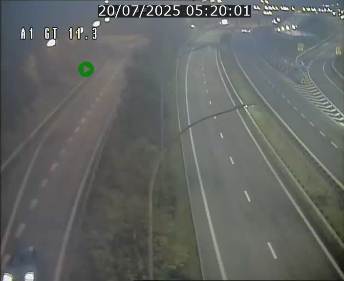 Traffic live webcam Luxembourg Senningerberg - A1 direction Allemagne - BK 11.3