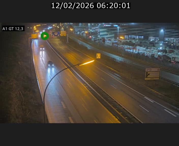 Traffic live webcam Luxembourg Senningerberg - A1 direction Allemagne - BK 12.3
