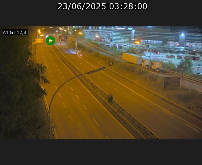 Traffic live webcam Luxembourg Senningerberg - A1 direction Allemagne - BK 12.3