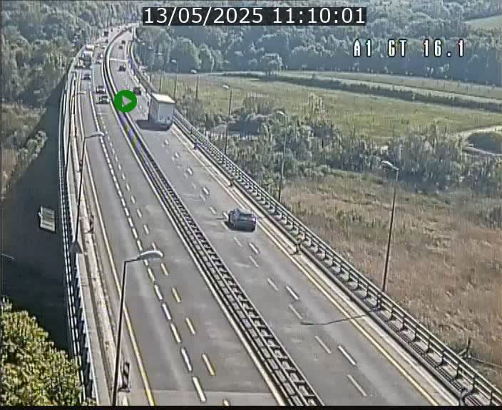 Traffic live webcam Luxembourg Niederanven - A1 direction Allemagne - BK 16.1