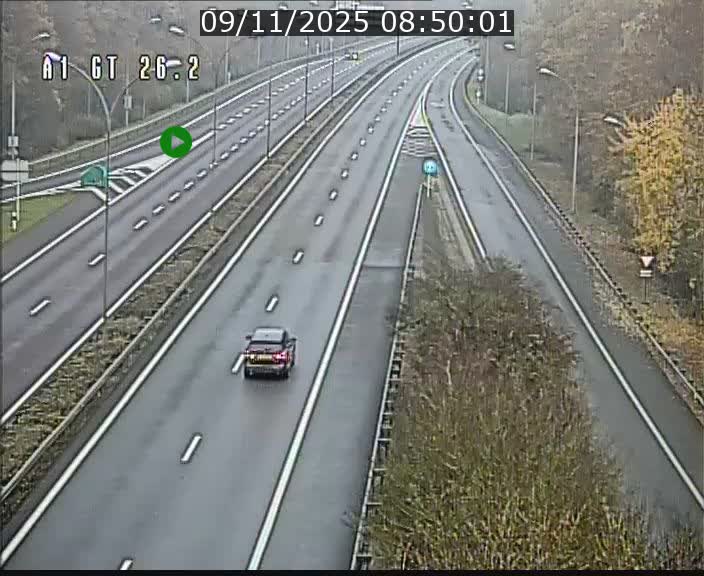 Traffic live webcam Luxembourg Grevenmacher - A1 direction Allemagne - BK 26.2