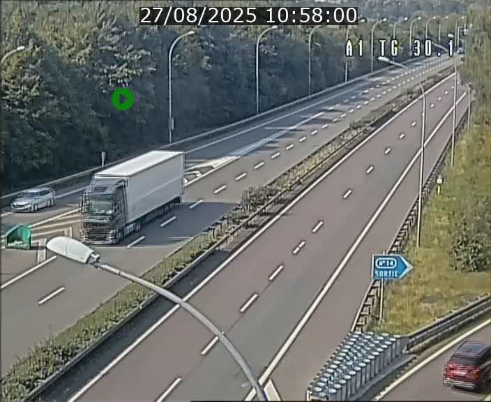 Traffic live webcam Luxembourg Grevenmacher - A1 direction Luxembourg - BK 30.1