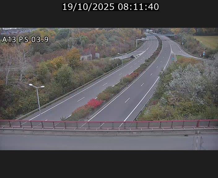 Traffic live webcam Luxembourg Differdange - A13 direction Esch-sur-Alzette - BK 3.9