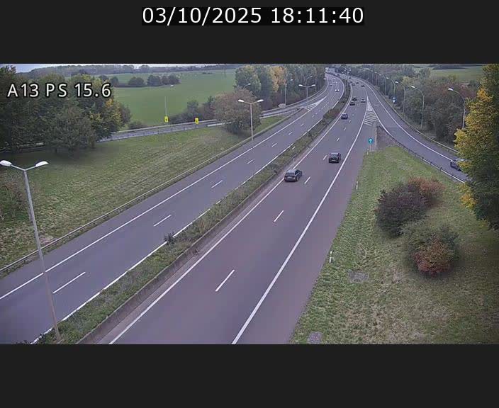Traffic live webcam Luxembourg Kayl - A13 direction Dudelange - BK 15.6