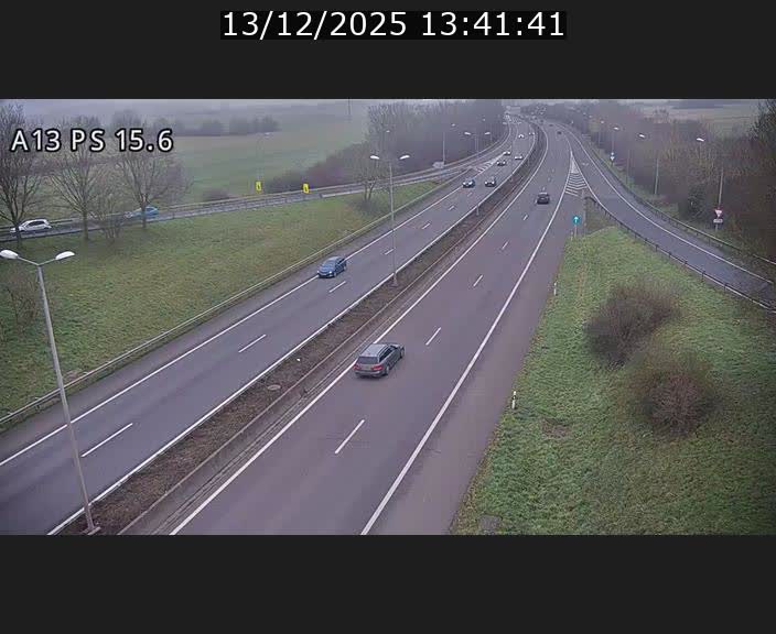 Traffic live webcam Luxembourg Kayl - A13 direction Dudelange - BK 15.6