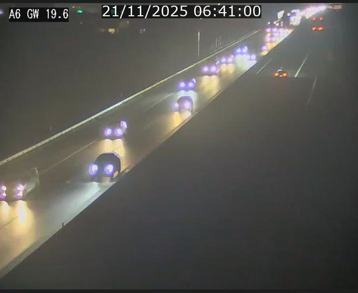 Traffic live webcam Luxembourg - Steinfort - A6 - BK 19.6 - direction Belgique