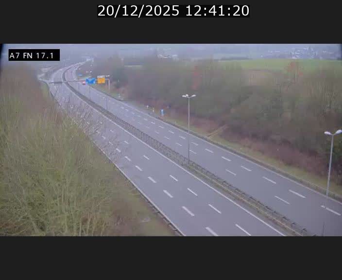 Caméra trafic Luxembourg - A7, Merscherbierg direction Mersch