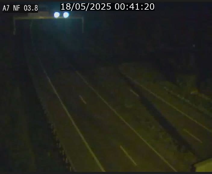 Webcam autoroute A7 au Luxembourg à la sortie du Tunnel Stafelter vers le Nord