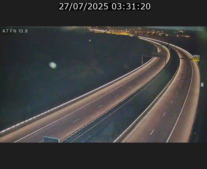 Caméra trafic Luxembourg - A7, Tunnel Gousselerbierg, sortie sud, direction rond-point Lorentzweiler (BK 10.8)
