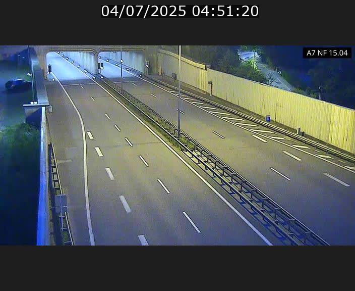 Caméra trafic Luxembourg - A7, Tunnel Mersch, entrée sud, direction Ettelbruck