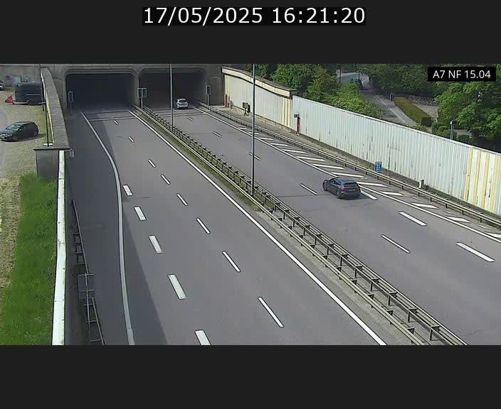 Caméra trafic Luxembourg - A7, Tunnel Mersch, entrée sud, direction Ettelbruck