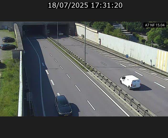 Caméra trafic Luxembourg - A7, Tunnel Mersch, entrée sud, direction Ettelbruck