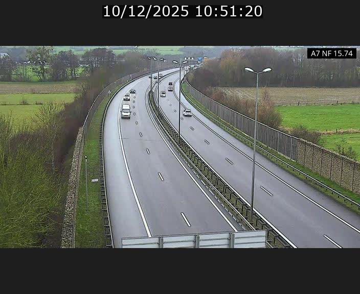 Caméra trafic Luxembourg - A7, Tunnel Mersch, entrée nord, direction Lorentzweiler