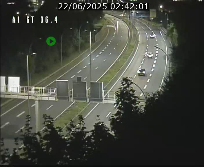 Traffic live webcam Luxembourg Hamm - A1 direction Sandweiler - BK 6.4