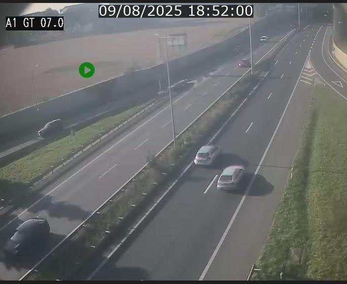 Traffic live webcam Luxembourg Cents - A1 direction Kirchberg - BK 7