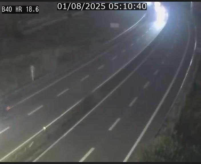 Webcam sur la route de liaison entre Micheville et Esch-Belval à la frontière entre le Luxembourg et la France. Vue orientée vers la Lorraine.