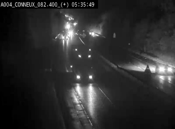 Webcam à hauteur de Conneux sur l'E411 en direction du sud de la Belgique