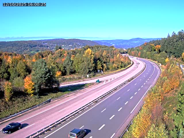Caméra autoroute France - N57, Côte de la demoiselle direction Remiremont