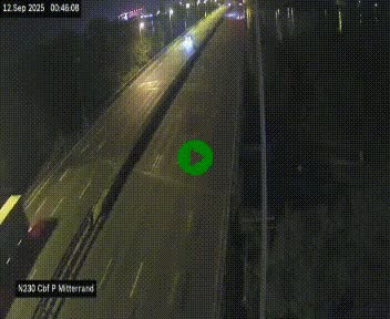 Webcam sur le périphérique de Bordeaux à l'est de la ville. Caméra située sur le Pont Mitterand sur la N230