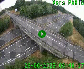 Clone of Caméra routière sur l'autoroute A20 au nord de Limoges, à la jonction avec la N520. Vue orientée vers Paris