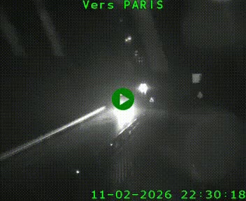 Caméra routière sur l'autoroute A20 à Bessines-sur-Gartempe. Vue orientée vers Paris