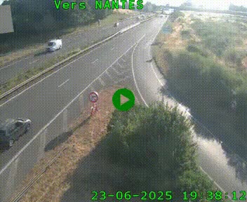 Webcam N147 au nord de Poitiers et à la jonction avec la A10