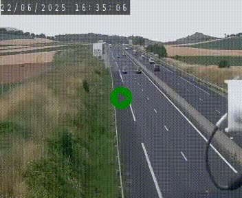 Caméra autoroute A75 à hauteur de Le Crest, en direction de Montpellier