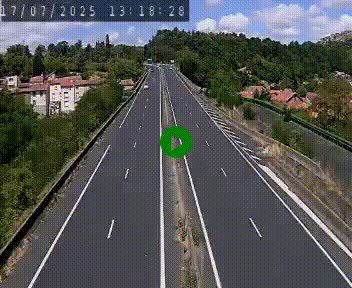 Caméra autoroute A75 à hauteur de Coudes, en direction de Clermont-Ferrand