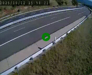 Caméra autoroutière France - A75, Engayresque, entre Millau et Séverac-le-Chateau, en direction de Montpellier