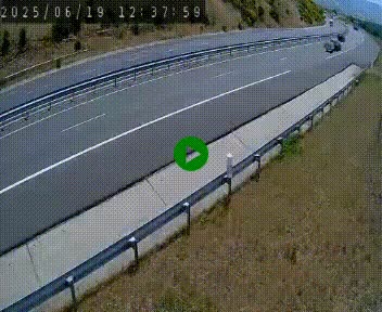 Caméra autoroute A75 à hauteur de la sortie 42 (Rodez, Laissac, Aire de l'Auvergne) située sur la commune d'Auberoques, près de Sévérac-le-Château