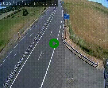 Caméra autoroute A75 à hauteur du col de la Fageole en direction de Clermont-Ferrand