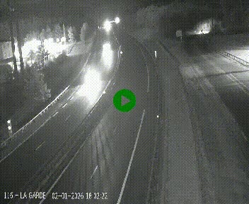 Caméra autoroute A75 à hauteur du col du rocher blanc en direction de Montpellier